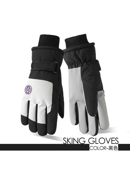 Kayak Elnleri Yastıklı Erkek ve Kadın Kayak Elnleri Kız Öğrenciler Açık Elektrikli Araba Sürme Yastıklı Bölünmüş Parmak Elnleri Erkek Kış (Yurt Dışından)