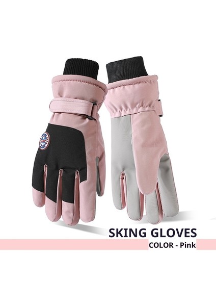 Kayak Elnleri Yastıklı Erkek ve Kadın Kayak Elnleri Kız Öğrenciler Açık Elektrikli Araba Sürme Yastıklı Bölünmüş Parmak Elnleri Erkek Kış (Yurt Dışından)