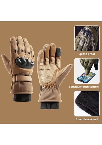 Yastıklı Sıcak Soğuk Kayak Taktik Elnleri Kış Açık Hava Eğitimi Dağcılık Bisiklet Kaymaz Aşınmaya Dalı (Yurt Dışından)