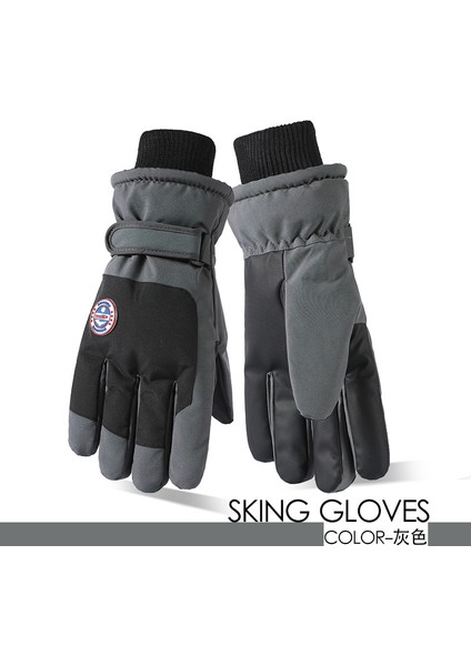 Kayak Elnleri Yastıklı Erkek ve Kadın Kayak Elnleri Kız Öğrenciler Açık Elektrikli Araba Sürme Yastıklı Bölünmüş Parmak Elnleri Erkek Kış (Yurt Dışından)