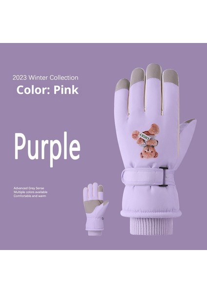 Kayak Elnleri Yastıklı Erkek ve Kadın Kayak Elnleri Kız Öğrenciler Açık Elektrikli Araba Sürme Yastıklı Bölünmüş Parmak Elnleri Erkek Kış (Yurt Dışından)