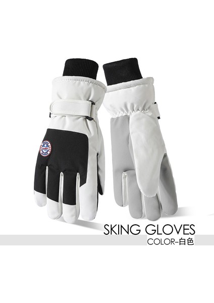 Kayak Elnleri Yastıklı Erkek ve Kadın Kayak Elnleri Kız Öğrenciler Açık Elektrikli Araba Sürme Yastıklı Bölünmüş Parmak Elnleri Erkek Kış (Yurt Dışından)