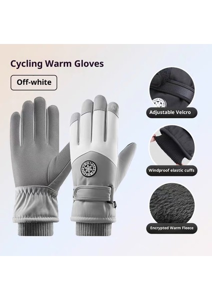 Kayak Elnleri 2025 Kış Erkek ve Kadın Açık Dağcılık Soğuk Yastıklı Dokunmatik Ekran Kalınlaştırılmış Sıcak Elnler (Yurt Dışından)