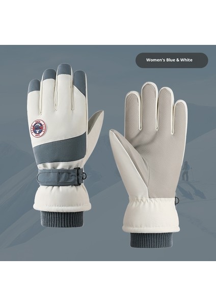 Kayak Elnleri Yastıklı Erkek ve Kadın Kayak Elnleri Kız Öğrenciler Açık Elektrikli Araba Sürme Yastıklı Bölünmüş Parmak Elnleri Erkek Kış (Yurt Dışından)