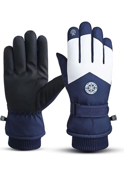 Kayak Elnleri 2025 Kış Erkek ve Kadın Açık Dağcılık Soğuk Yastıklı Dokunmatik Ekran Kalınlaştırılmış Sıcak Elnler (Yurt Dışından)