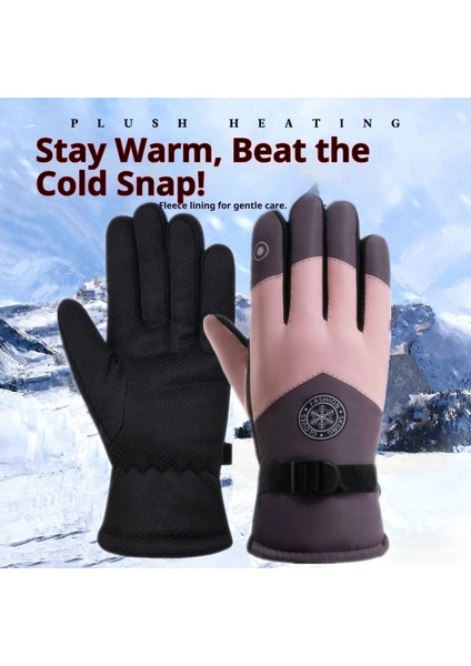 2025 Yeni Kış Kayak Elnleri Erkek ve Kadın Elektrikli Araba Yastıklı Sıcak Kalınlaşmış Yuvarlak Etiket Açık Sürme (Yurt Dışından)