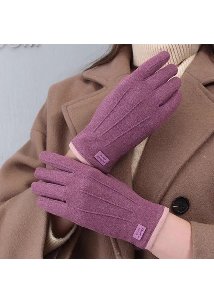 De Kadife Sıcak Eln Kadın Kış Shaker Polar Soğuk Anti-Dokunmatik Ekran Bisiklet Elnleri Bisiklet Kış Modelleri (Yurt Dışından)