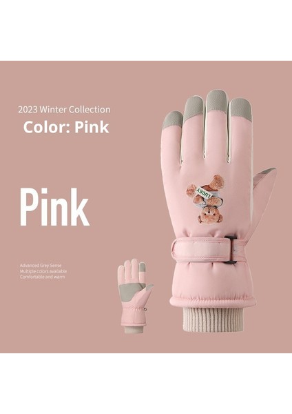 Kayak Elnleri Yastıklı Erkek ve Kadın Kayak Elnleri Kız Öğrenciler Açık Elektrikli Araba Sürme Yastıklı Bölünmüş Parmak Elnleri Erkek Kış (Yurt Dışından)