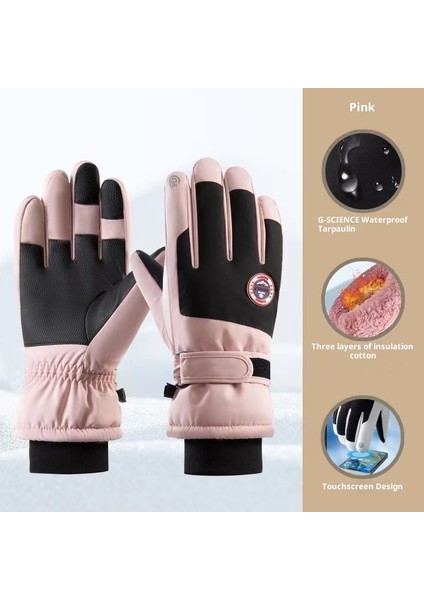 Kayak Elnleri Erkek ve Kadın Kış Yastıklı Sıcak Açık Bisiklet Dağcılık Kalınlaşmış Su Geçirmez Soğuk Geçirmez (Yurt Dışından)