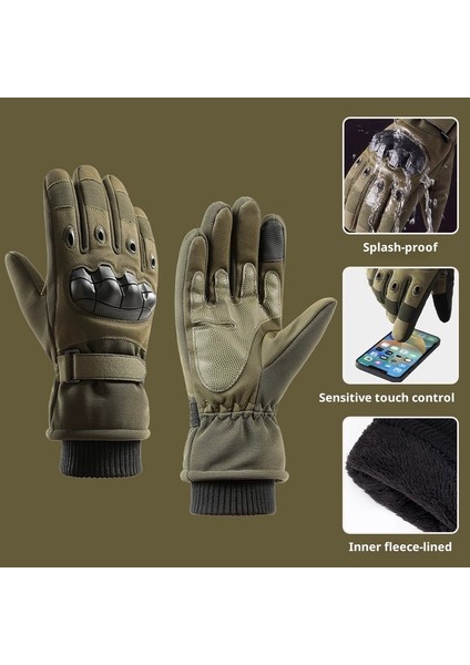 Yastıklı Sıcak Soğuk Kayak Taktik Elnleri Kış Açık Hava Eğitimi Dağcılık Bisiklet Kaymaz Aşınmaya Dalı (Yurt Dışından)