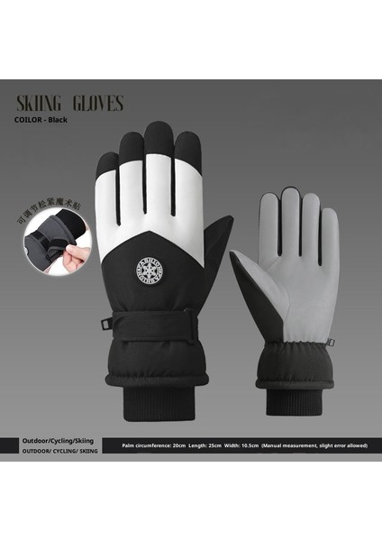 Kayak Elnleri Yastıklı Erkek ve Kadın Kayak Elnleri Kız Öğrenciler Açık Elektrikli Araba Sürme Yastıklı Bölünmüş Parmak Elnleri Erkek Kış (Yurt Dışından)