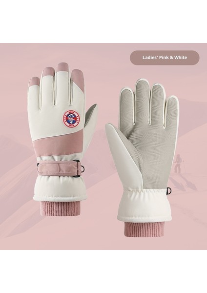 Kayak Elnleri Yastıklı Erkek ve Kadın Kayak Elnleri Kız Öğrenciler Açık Elektrikli Araba Sürme Yastıklı Bölünmüş Parmak Elnleri Erkek Kış (Yurt Dışından)