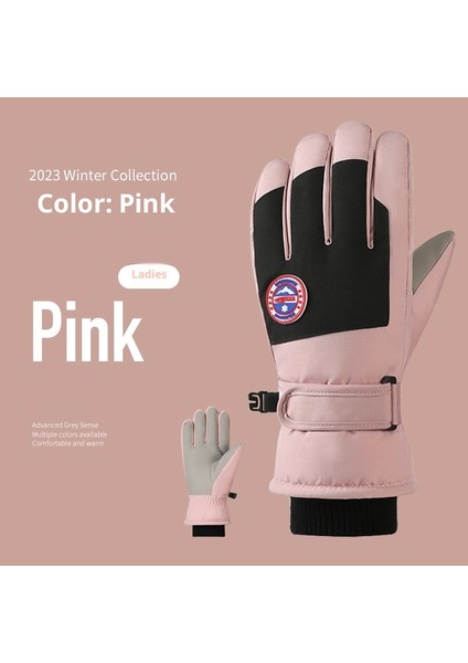 Kayak Elnleri Yastıklı Erkek ve Kadın Kayak Elnleri Kız Öğrenciler Açık Elektrikli Araba Sürme Yastıklı Bölünmüş Parmak Elnleri Erkek Kış (Yurt Dışından)