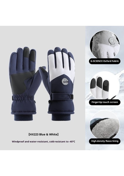 Kayak Elnleri Erkek ve Kadın Kış Yastıklı Sıcak Açık Bisiklet Dağcılık Kalınlaşmış Su Geçirmez Soğuk Geçirmez (Yurt Dışından)