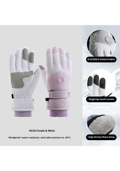 Kayak Elnleri Erkek ve Kadın Kış Yastıklı Sıcak Açık Bisiklet Dağcılık Kalınlaşmış Su Geçirmez Soğuk Geçirmez (Yurt Dışından)