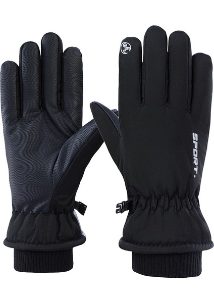 Kayak Elnleri Erkek ve Kadın Kış Yastıklı Sıcak Açık Bisiklet Dağcılık Kalınlaşmış Su Geçirmez Soğuk Geçirmez (Yurt Dışından)