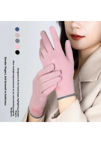 De Kadife Sıcak Eln Kadın Kış Shaker Polar Soğuk Anti-Dokunmatik Ekran Bisiklet Elnleri Bisiklet Kış Modelleri (Yurt Dışından)