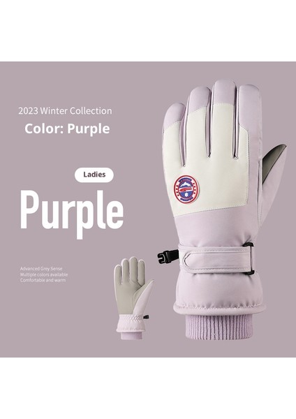 Kayak Elnleri Yastıklı Erkek ve Kadın Kayak Elnleri Kız Öğrenciler Açık Elektrikli Araba Sürme Yastıklı Bölünmüş Parmak Elnleri Erkek Kış (Yurt Dışından)