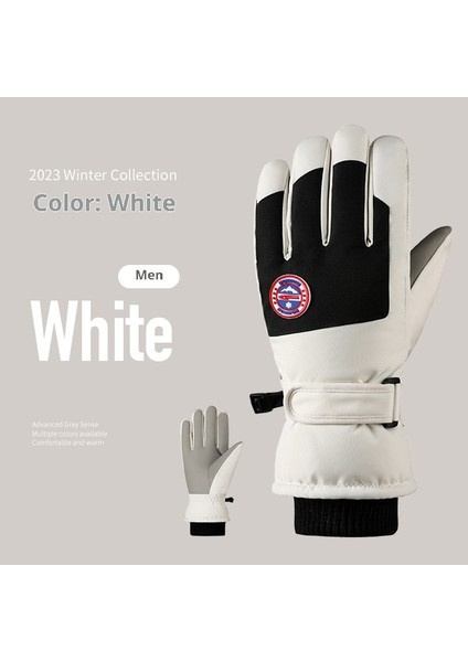 Kayak Elnleri Yastıklı Erkek ve Kadın Kayak Elnleri Kız Öğrenciler Açık Elektrikli Araba Sürme Yastıklı Bölünmüş Parmak Elnleri Erkek Kış (Yurt Dışından)