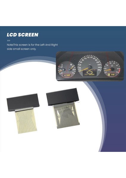 Araba Sol ve Sağ LCD Ekran Air-Con Bilgi Mercedes Benz E-Serisi W210 Clk Sınıfı W208 Slk Sınıfı R170 W202 (Yurt Dışından) modelleri