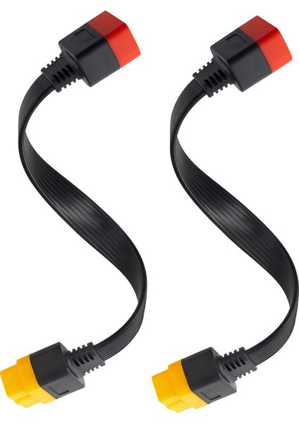 2x Yeni Obd2 Obd2 Uzatma Kablosu Konnektörü X431 V/easydiag 3 0/mdıag/golo Ana 16PIN Erkek - Kadın Kablosu 36CM (Yurt Dışından)
