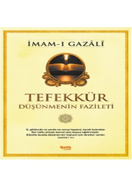 Tefekkür Düşünmenin Fazileti