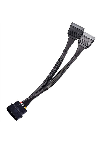 4x 4 Pin Erkek Ide Molex - Iki Kadın Sata Güç Donanter Dönüşütü Adaptör Kablosu Sabit Sürücü HDD SSD (Yurt Dışından) fırsatları