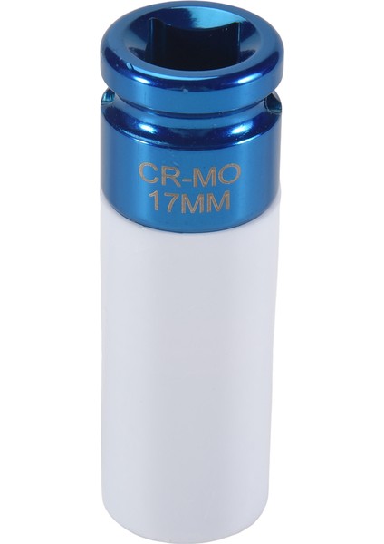 Alaşım Tekerlek 1/2 &quot Sürücü 17MM Set Ince Duvar Derin Darbe Somun Soketi Mavisi (Yurt Dışından)