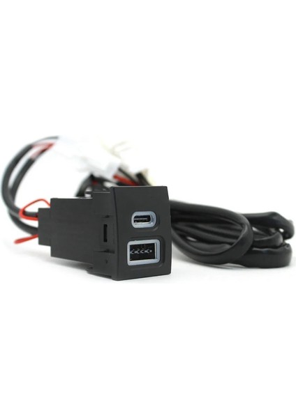 12V/24V Araç Telefon Şarj Cihazı Soketi Çift Qc3 0 Tip-C Tip Pd USB Şarj Portu Vw Polo 9n 9n3 2004-2011 Için (Yurt Dışından)