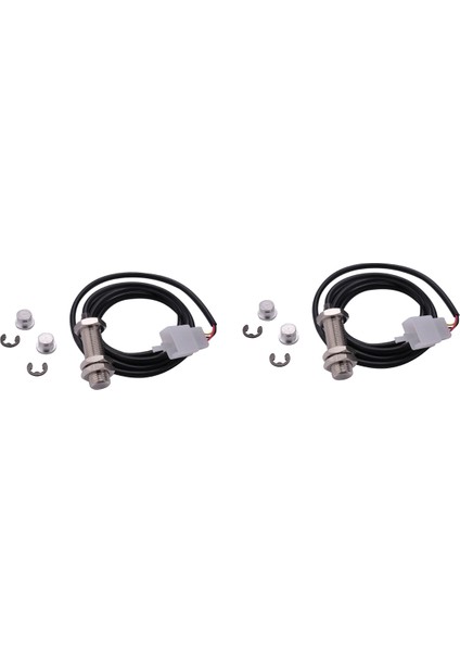 Motosiklet Dijital Atv Kilometre Sometresi Speedometre Takometresi Için 2x Sensör Kablosu (Yurt Dışından)