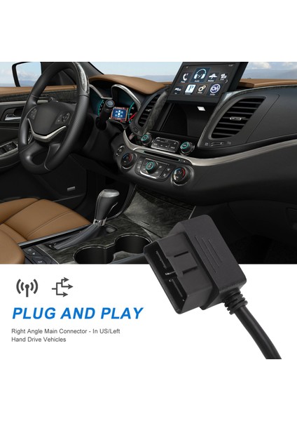 50CM Y Stil Obd 2 Obdıı Adaptörü Kablo Kablosu Erkek-Çift Kadın Obd2 Diagnostik Tool Araç Konektör Kablosu (Yurt Dışından) fiyatları