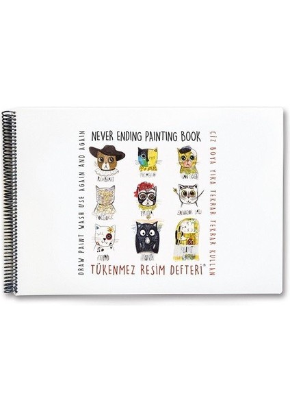 Tükenmez Defteri-1 Ressam Kediler - 35X50CM