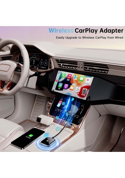 2 Aradan 1 Kablosuz Carplay Adaptörü Kablosuz Adaptör Arabası Aı Kutusu Fiş ve Oynat Mini Araba Oyun Adaptörü Siyah (Yurt Dışından) indirimleri