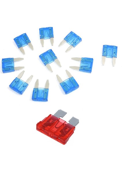 60 Pcs Motosiklet Araba Atc Ato Blade Sigorta Sigorta Sigorta Kırmızı 10A &amp Mavi 15 A (Yurt Dışından)