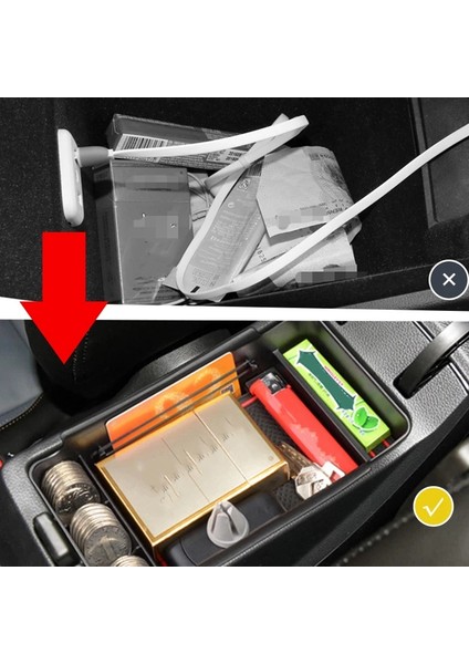 Toyota Prius Için Otomobil Organizatör Aksesuarları XW30 30 ZVW30 ZVW35 2010-2015 Kolçaklık Saklama Kutusu Duruşlu Tidying Coin Kutusu (Yurt Dışından) modelleri