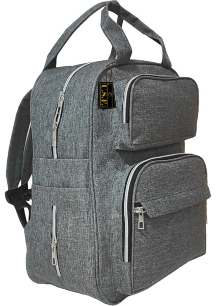 Anne Bebek Bakım Sırt Çantası Organizatör Fonksiyonel Termal Biberon Gözlü, Su Geçirmez Kumaş indirimleri