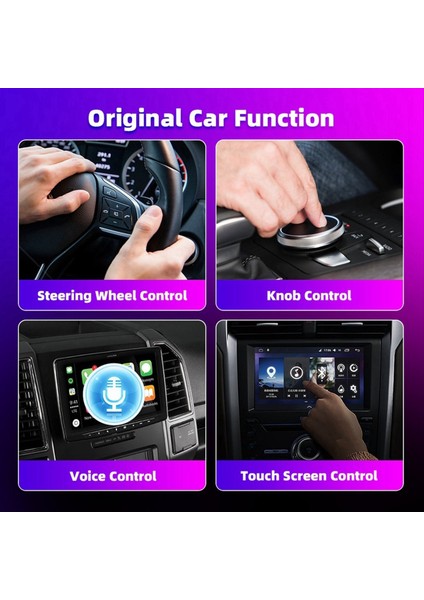 Caraibox 2IN1PLUG ve Kablosuz Carplay Adaptörü Kablosuz Android Otomatik Dongle Kutusu Kablolu Carplay ile Araba Radyosu Için (Yurt Dışından) indirimleri