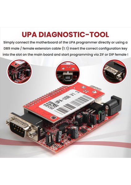 Upa USB Programcı Diyagnostik Tool Upa-Usb Ecu Programcısı Upa USB V1 3 2013 Sürüm Adaptörü ile Ana Ünite (Yurt Dışından) modelleri