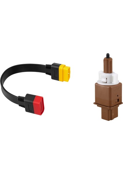 1pcs Obd2 Obd2 Uzatma Kablosu Konnektörü ve 1pcs Civic 14-19 Için Honda Için Durdur Lamba Anahtarı Fren Işığı Anahtarı (Yurt Dışından)