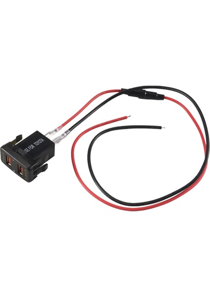 36W Hızlı Araba Şarj Cihazı Qc3 0 Mavi Voltajlı Çift USB Fast Charger Toyota 40X22MM Için Şarj Cihazı Şarj Cihazı (Yurt Dışından)