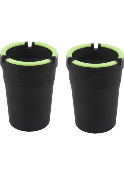 2x Koyu Fincan Tarzı Kendi Kendini Söndürme Kültinde Parıltı-Siyah (Yurt Dışından)