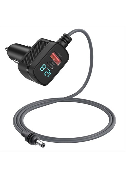 Starlink Mini Güç Kablosu Için Araç Şarj Cihazı USB C Şarj Portu ve LED Voltmetre Ekran 5 Metre ile 12V-48V Adaptörü (Yurt Dışından)