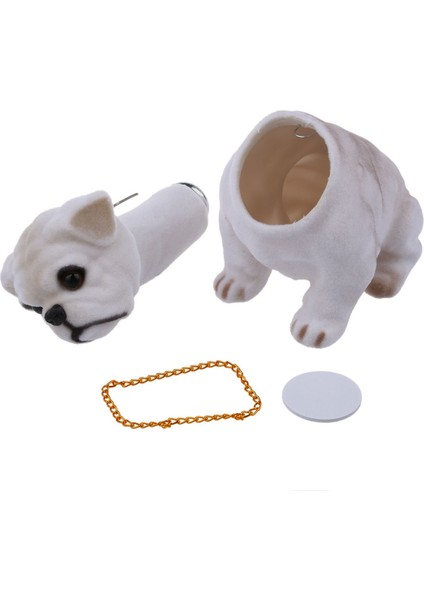 Beyaz Açık Gri Sallayan Kafa Başını Sallayan Bulldog Köpek Dekorasyonu Araba (Yurt Dışından) indirimleri