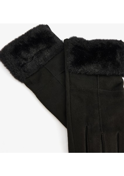 Siyah Martina Suni Süet Eldiven fiyatları