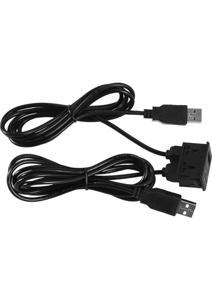 150CM Araba Dash Flush Montaj 2 USB Port Paneli Otomatik Tekne Çift Usb-Tapyc Uzatma Kablo Adaptörü Toyota (Yurt Dışından)