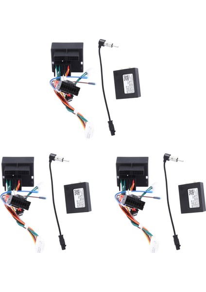 Opel Astra H Zafira B Için Canbus Kutusu ile 3x Radyo Kablosu B Headunit Kurulum Adaptörü Için Güç Kablo Demeti (Yurt Dışından)