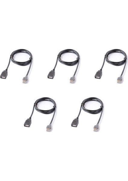 Kia Hyundai Elantra Mistra Tucson Için 5x Araba Medya Kafa Ünitesi USB Arayüz Kablo Adaptörü (Yurt Dışından)