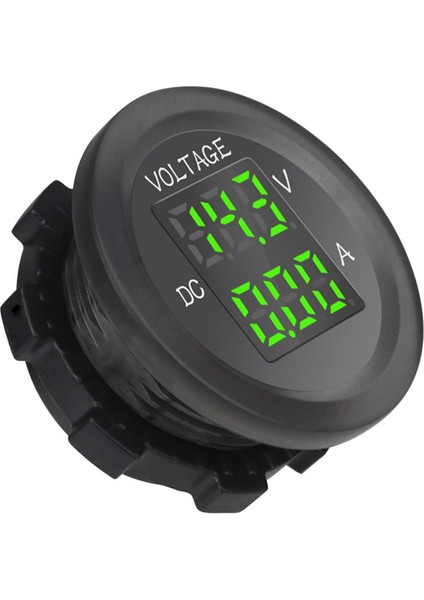 Araba LED Dijital Voltmetre Dc 12V/24V LED Çift Voltmetre Ampermetre Voltaj Göstergesi Araba Teknesi Evrensel Su Geçirmez Kırmızı (Yurt Dışından) fırsatları