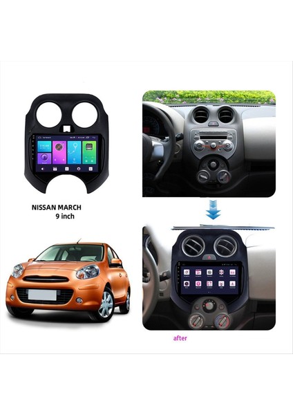 9 Inç Araba Ekran Çerçevesi Araç Gösterge Tablosu Panel Çerçeve MART2011-2015 Model Otomatik Değiştirme Aksesuarları Için Radyo Fasyası (Yurt Dışından) modelleri