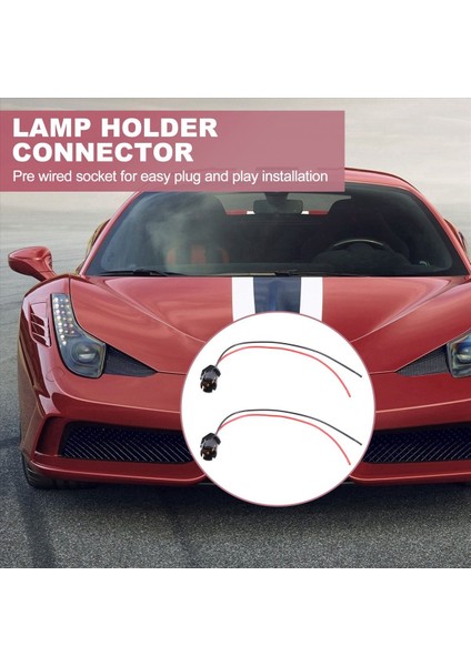 T10 W5W Otomatik Ampul Soket Lambası Tutucu Bağlayıcı Uzantısı x 2 (Yurt Dışından) fırsatları